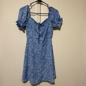 Blue floral dress